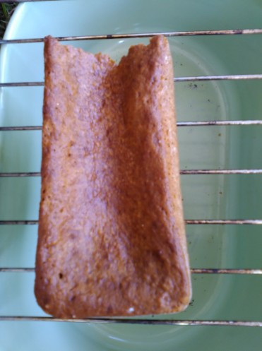 An eggless and fatless Syrup Loaf - unfortunately due to our caravan oven, it sank, but in the spirit of "make do and mend" - it was eaten with custard!!